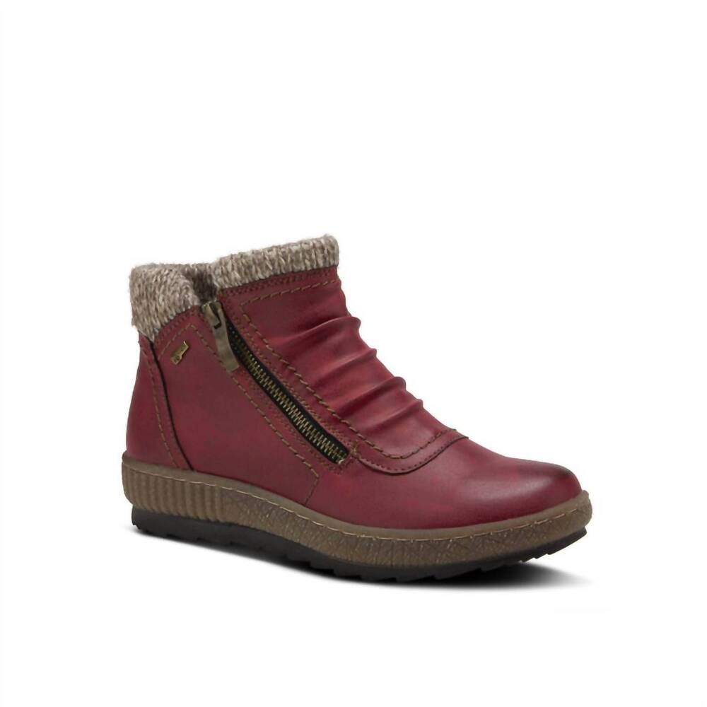 NEW SPRING STEP SHOES women's cleora boots in bordeaux